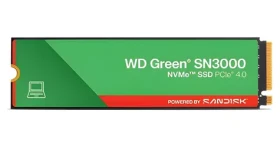 SanDisk WD Green SN3000 1TB / M.2 SSD 2280 / PCIe Gen4 x4 / čítanie: 5000 MB/s / zápis: 4200 MB/s (WDS100T4G0E-00CPS0)
