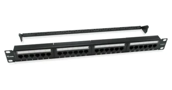 Equip Patchpanel 24x / RJ-45 / CAT6 / UTP / 1U / 19" (135426)