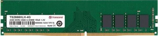 Transcend DDR4, 4 GB, 2666MHz, CL19 (TS2666HLH-4G)