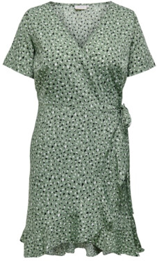 ONLY CARMAKOMA Dámske šaty CARLIVIA Regular Fit 15252210 Hedge Green