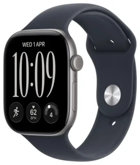 Apple Watch Series 12 GPS 42mm Vesmírne šedé hliníkové telo - Námornícky modrý športový remienok S/M / 130-180 mm (MJE74RK/A)