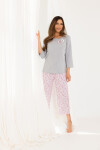 Regina 711 3/4 2XL-4XL Z25/26 dámske pyžamo modrá 4XL