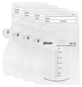 Alecto BF100 / Vrecká na materské mlieko / 220 ml / 100 ks / bez BPA (BF-100)