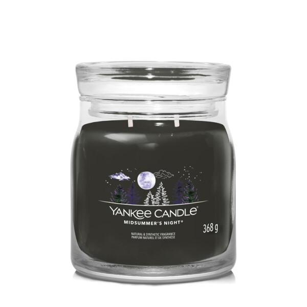 Yankee Candle Signature Midsummer#39;S Night stredný pohár 368g / doba horenia až: 50 h (5038581129525)