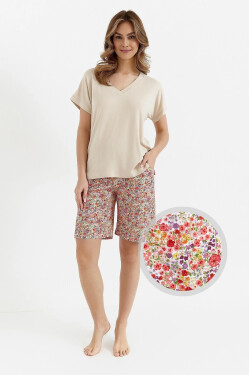 Pyžamo Cana 456 kr/r M-XL světle béžová S