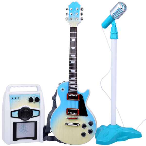 Mamido Elektrická gitara s mikrofónom a zosilňovačom pre deti Karaoke IN0171