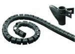 MediaRange Káblový organizér 20 mm čierna / Organizér káblov / Dĺžka 2,5 m / Plast (MRCS301)