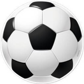 Jedlý papier futbalový míč 15,5 cm - Dekora - Dekora