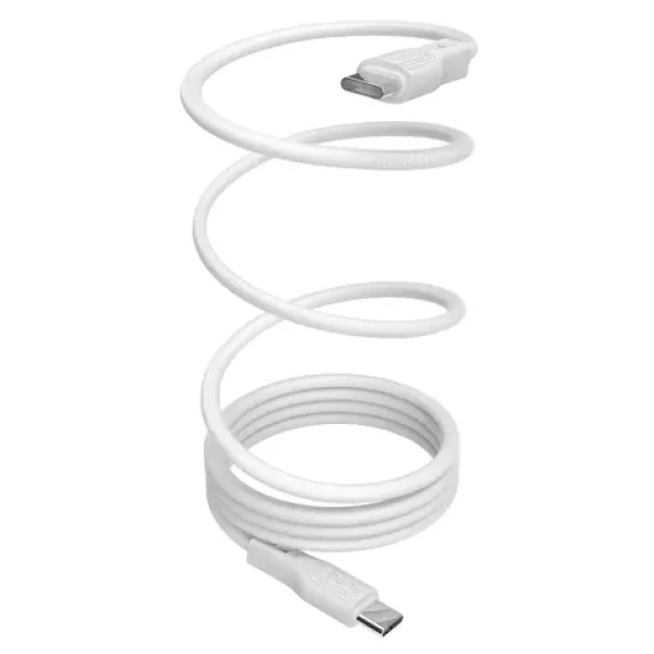 Puro Magnetic biela / Magnetický kábel / USB-C - USB-C / 60 W / USB 3.2 20 Gbps / 1 m