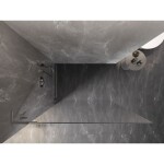 MEXEN/S - Lunar L Sprchová zástena WALK-IN ľavá 80 x 200, transparent 8 mm, chróm 830L-080-000-01-00-L