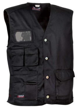Pracovná vesta Cofra MONASTIR Farba: Čierna, Veľkosť: 4XL (V285_0_05_4XL)