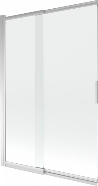 MEXEN - Fox 2-krídla posuvná vaňová zástena 120 x 150, transparent, chróm 891-120-002-01-00