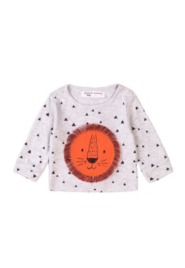 Detské tričko z BIO bavlny, Minoti, Simba 1, sivá - 62/68 | 3-6m