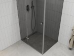 MEXEN/S - ROMA sprchovací kút 80x100, grafit, chróm 854-080-100-01-40