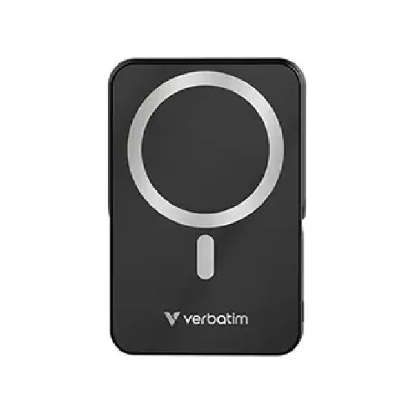 Verbatim Charge 'n' Go čierna / Powerbanka / 10 000 mAh / MagSafe / 15W bezdrôtové / USB-C PD 20W (32264)