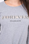 Halenka s potiskem Forever grey S/M - L/XL