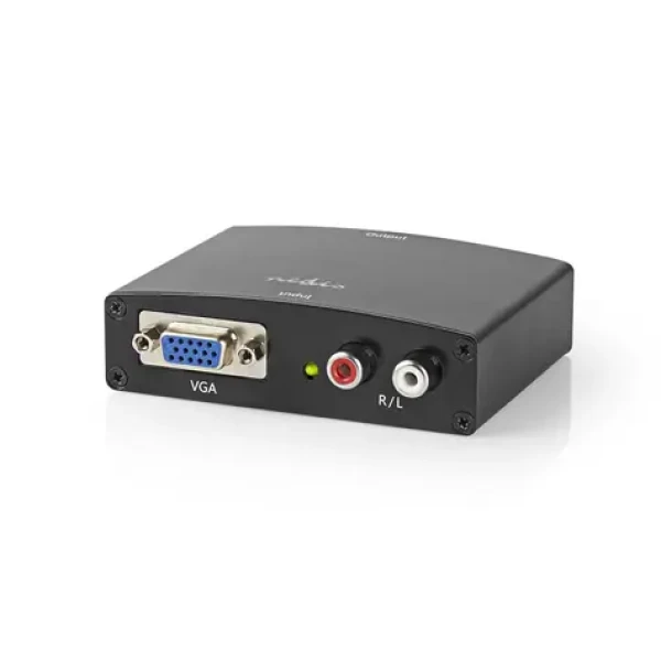 Nedis VCON3454AT prevodník VGA + 2x RCA na HDMI / Full HD 1920x1080 / 1cestný / 1080p (VCON3454AT)