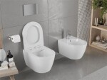 MEXEN/S - Carmen Závesná WC misa vrátane sedátka s slow-slim, duroplast, biela 30880400