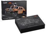 Mamido Súprava kociek 3935-ele vojenské auto Humvee 1:8 pohyblivé prvky ZA5252