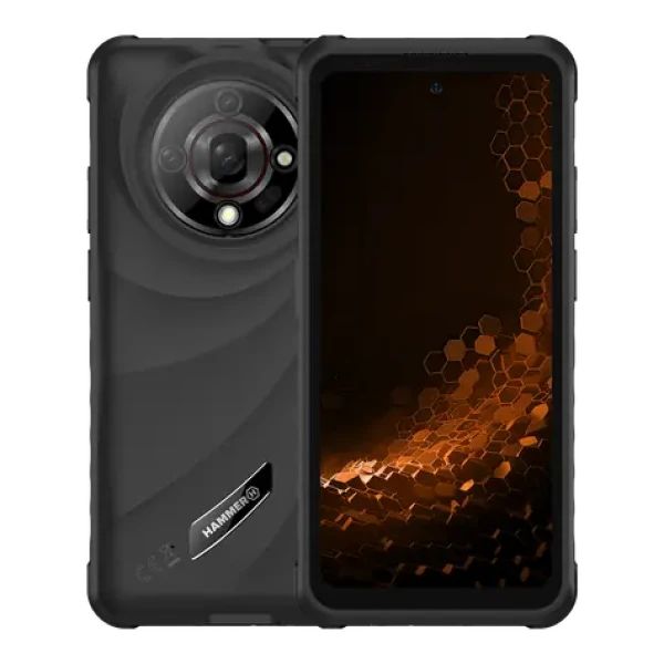 MyPhone Hammer Iron 6 čierna / Chytrý telefón / 6,56 "IPS / 6 GB/128 GB / IP69 / 6050 mAh / Android 14 (HAMMER IRON 6 4G BLACK)