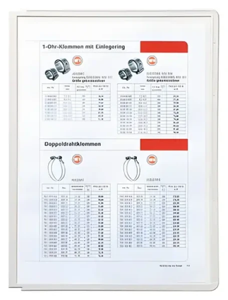 Durable Sherpa Panel A4 sivá / Prehľadová doska / Polypropylén / rám (560610)