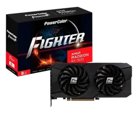 PowerColor Radeon RX 7600 Fighter 8GB / Grafická karta / 2655 MHz / 8GB GDDR6 / 128-bit / 3x DP + 1x HDMI / 600W (RX 7600 8G-F/V2)
