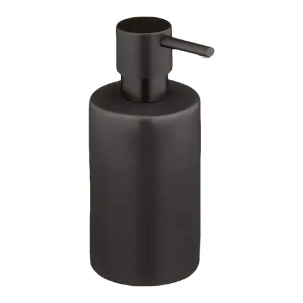 Spirella TUBE-Matt dávkovač mydla matne čierny / keramika / 300 ml (7610583204868)