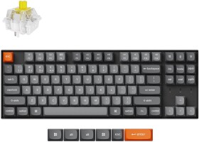 Keychron Keychron K8 Max Wireless - US išdėstymas - Hot-Swappable Super Banana (K8M-H4) Mechaninė Belaidė Žaidimų Klaviatūra