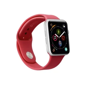 SBS remienok pre Apple Watch 44 mm veľkosť (M - L) červená (TEBANDWATCH44MR)