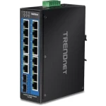Trendnet Priemyselný switch 16 portov Gigabit / Switch / 14x Gigabit RJ-45 / 2x SFP / IP30 / DIN lišta (TI-G162)