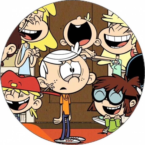 Jedlý papier The Loud House — Lincoln a sestry, 19,5 cm - Pictu Hap