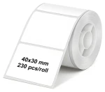 Olympia Samolepiace etikety pre PM220 transparentné / Etikety / 4x3 cm / 230 ks / 1 rolka (6322)