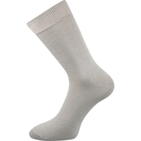 LONKA Ponožky dámské slabé FANY 100% bavlněné SVĚTLE ŠEDÉ (3 páry) 38-39 100915