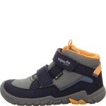 Detské celoročné členkové tenisky Superfit barefit TRACE GTX Green/Orange 1-006042-8010 - 34