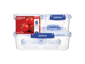 Sistema KLIP IT PLUS Súprava 6 škatuliek na potraviny / 2x 180 ml / 2x 400 ml / 1x 1 l / 1x 2.2 l (9414202881762)