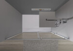 CERANO - Sprchové posuvné dvere Varone POINT Ľ/P - 6 mm - chróm, transparentné sklo - 140x195 CER-DY505-140-195