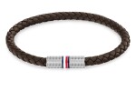 Tommy Hilfiger Hnedý kožený náramok pre mužov Infinity 2790458