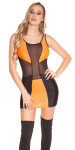 Sexy ClubStyle Minidress with Mesh transparent Einheitsgroesse