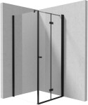 DEANTE - Sprchovací kút Kerria Plus čierna, štvorcová, 90x90 cm KKNNX09S09