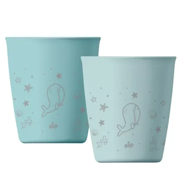 NIP NATURE line kalíšok 2ks modrá / od 12 mesiacov (NIP38839-51)
