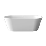 INVENA - Vaňa voľne stojaca 170 cm limnos so sifónom biela; AN-00-120-M