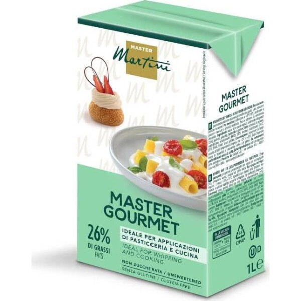 Rastlinná šľahačka Master Gourmet 26 % — 1 l - Master Martini