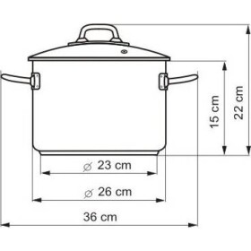 Hrniec PROFESSIONAL s pokrievkou, priemer 26 cm, objem 6,5 l - Kolimax - Kolimax