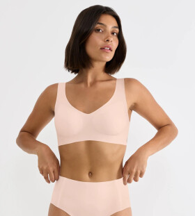 Dámska podprsenka ZERO Feel 2.0 Bralette – PINK – ružová 00DM – SLOGGI PUFF PINK XS