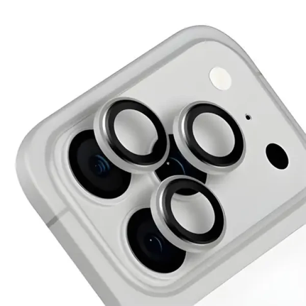 Obal:Me Ochrana šošoviek pre Apple iPhone 18 Pro/18 Pro Max strieborná / Ochrana šošoviek fotoaparátu (57983131633)