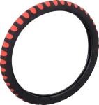Compass SOFT čierno-červená / Poťah volantu / 37-39 cm (06414)