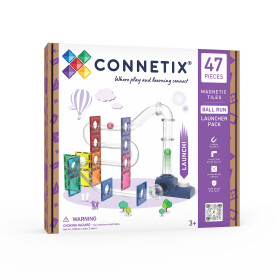 Connetix Connetix Tiles - Magnetická guľôčková dráha s vystreľovačom 47 ks