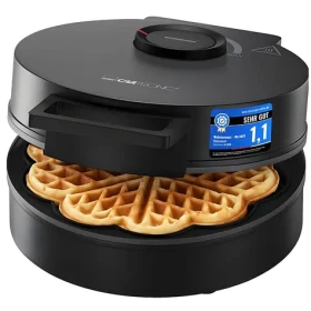 Clatronic WA 3832 čierna / Vaflovač / 1200 W / 1 vafle / okrúhly tvar
