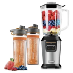 Sencor SBL 7550SS sivá / smoothie mixér / 800W / 2x 600ml (8590669309054)