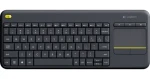 Logitech K400+ Dark / Bezdrôtová klávesnica s touchpadom / CH layout / 2.4 GHz (920-007133)